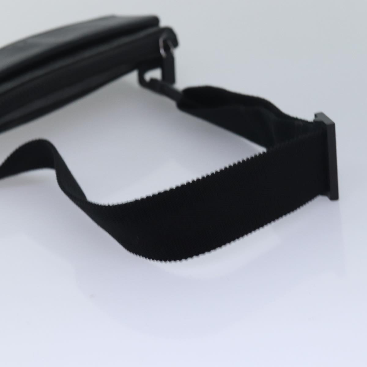 GUCCI GG Supreme Waist bag PVC Black 161833 yk13986