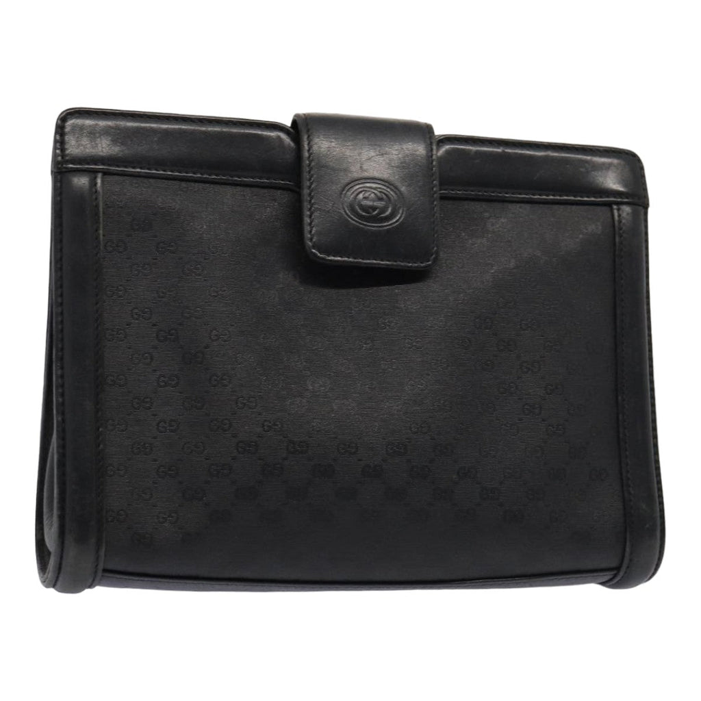 GUCCI Micro GG Canvas Clutch Bag Black 004 110 0364 yk13989