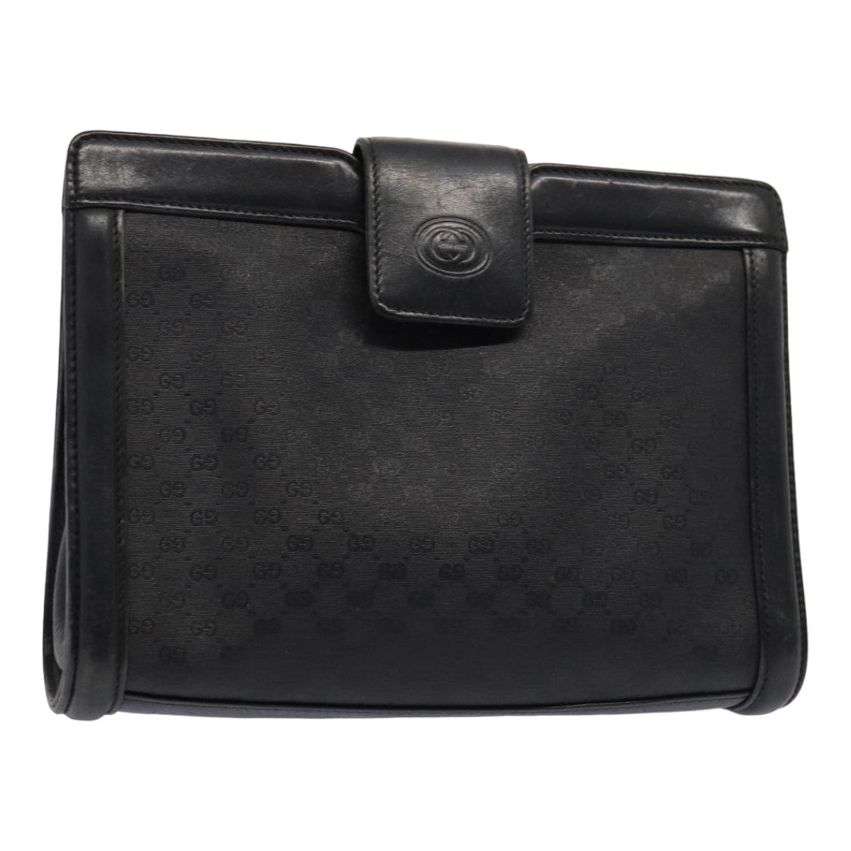 GUCCI Micro GG Canvas Clutch Bag Black 004 110 0364 yk13989