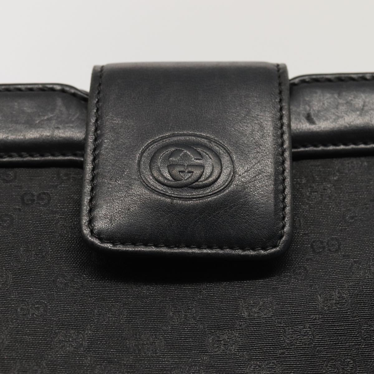 GUCCI Micro GG Canvas Clutch Bag Black 004 110 0364 yk13989