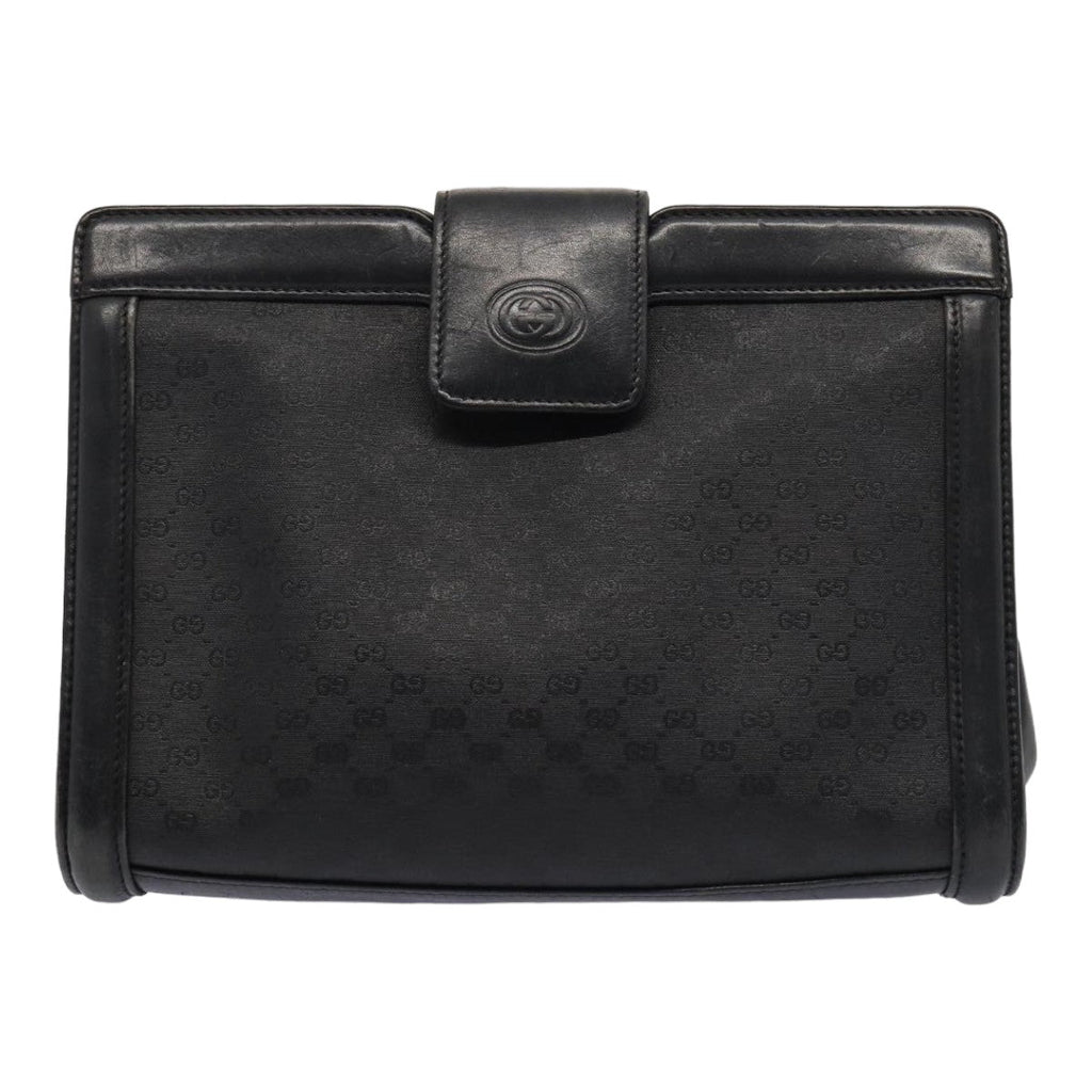 GUCCI Micro GG Canvas Clutch Bag Black 004 110 0364 yk13989