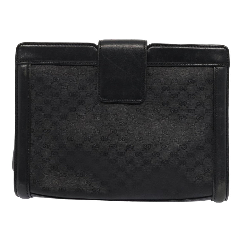 GUCCI Micro GG Canvas Clutch Bag Black 004 110 0364 yk13989