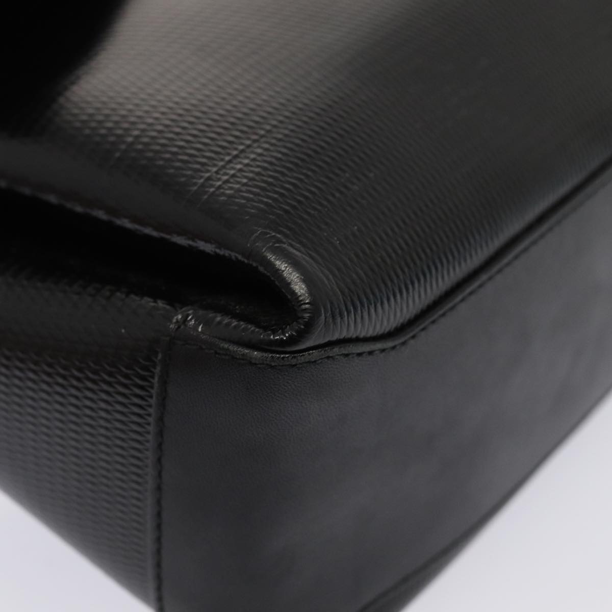 GUCCI Bamboo Hand Bag Patent leather Black yk13994