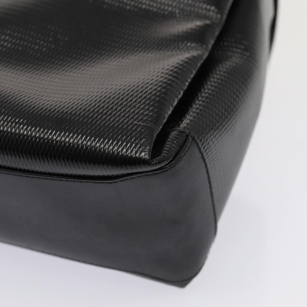 GUCCI Bamboo Hand Bag Patent leather Black yk13994