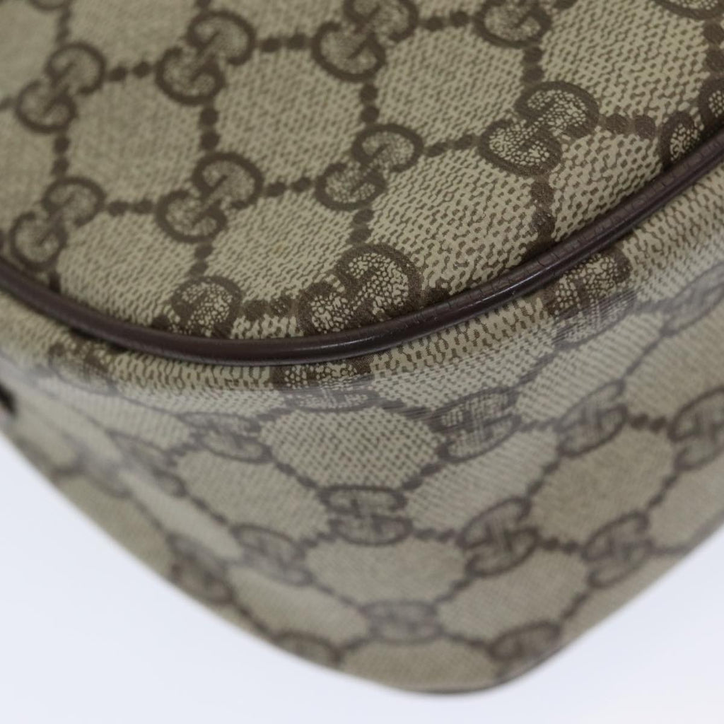 GUCCI GG Supreme Web Sherry Line Shoulder Bag PVC Beige 89 02 032 yk14049