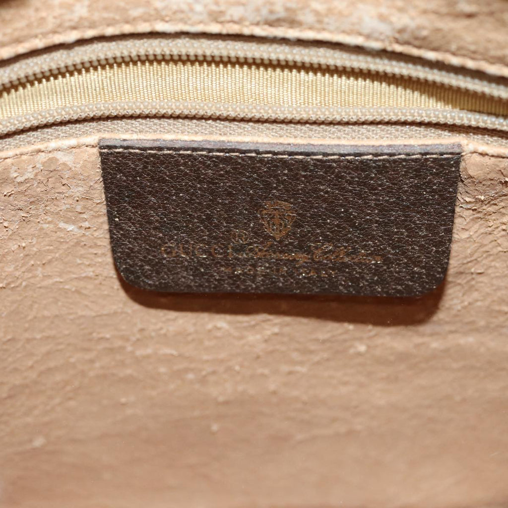 GUCCI GG Supreme Web Sherry Line Shoulder Bag PVC Beige 89 02 032 yk14049