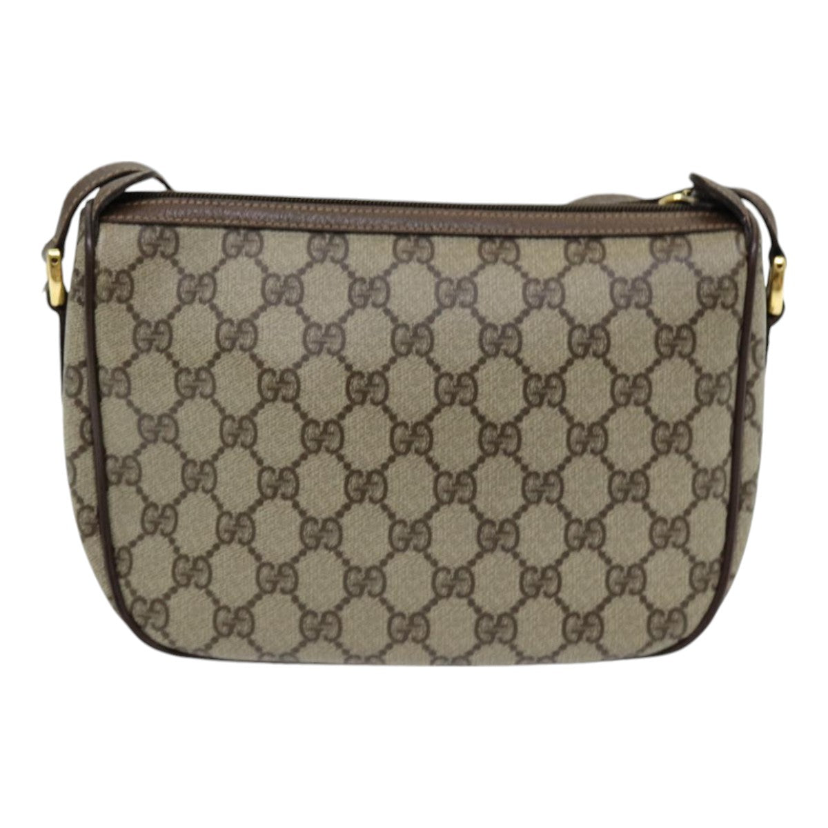 GUCCI GG Supreme Web Sherry Line Shoulder Bag PVC Beige 89 02 032 yk14049