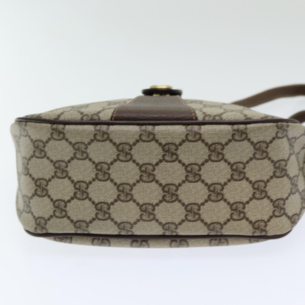 GUCCI GG Supreme Web Sherry Line Shoulder Bag PVC Beige 89 02 032 yk14049