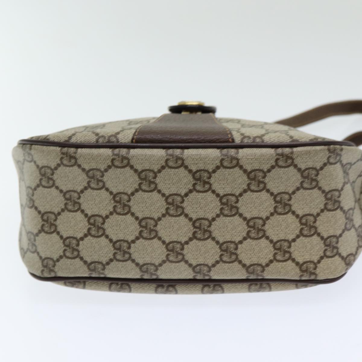 GUCCI GG Supreme Web Sherry Line Shoulder Bag PVC Beige 89 02 032 yk14049