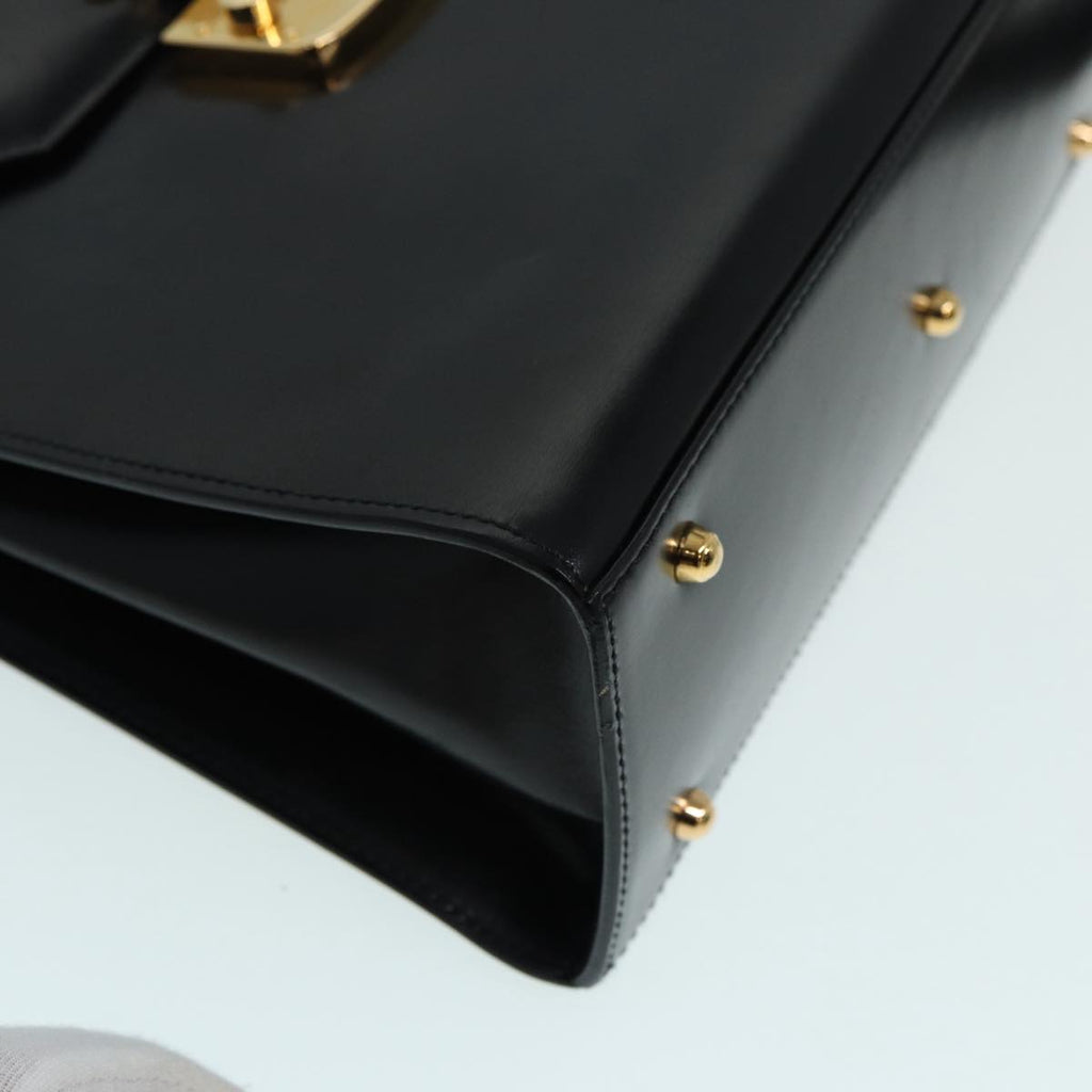 GUCCI Ready lock Hand Bag Leather 2way Black 000 26 0258 yk14070