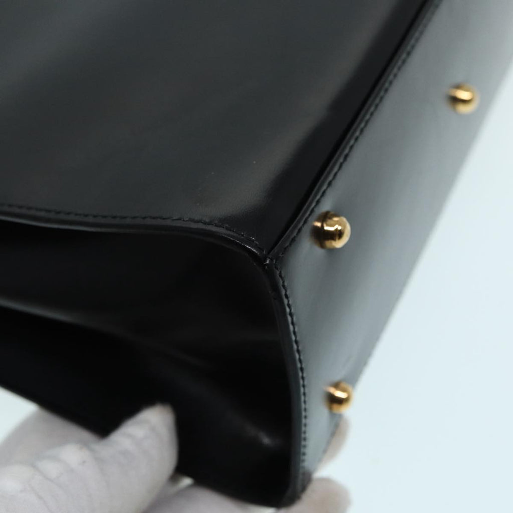 GUCCI Ready lock Hand Bag Leather 2way Black 000 26 0258 yk14070