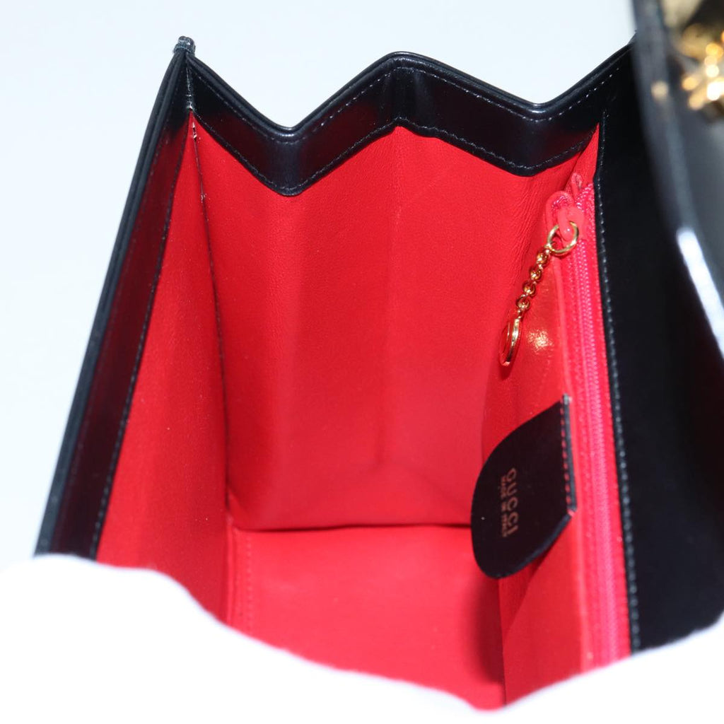 GUCCI Ready lock Hand Bag Leather 2way Black 000 26 0258 yk14070