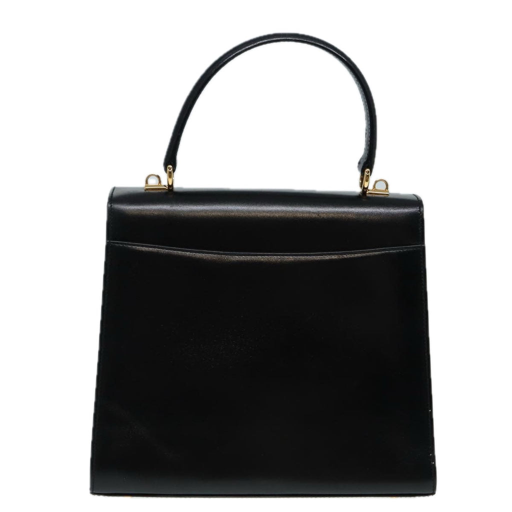 GUCCI Ready lock Hand Bag Leather 2way Black 000 26 0258 yk14070