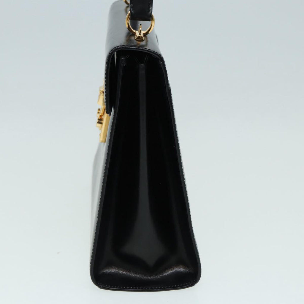 GUCCI Ready lock Hand Bag Leather 2way Black 000 26 0258 yk14070
