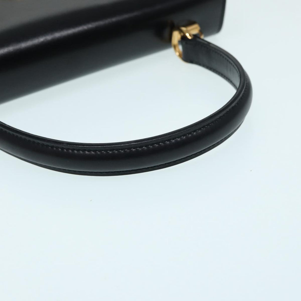 GUCCI Ready lock Hand Bag Leather 2way Black 000 26 0258 yk14070