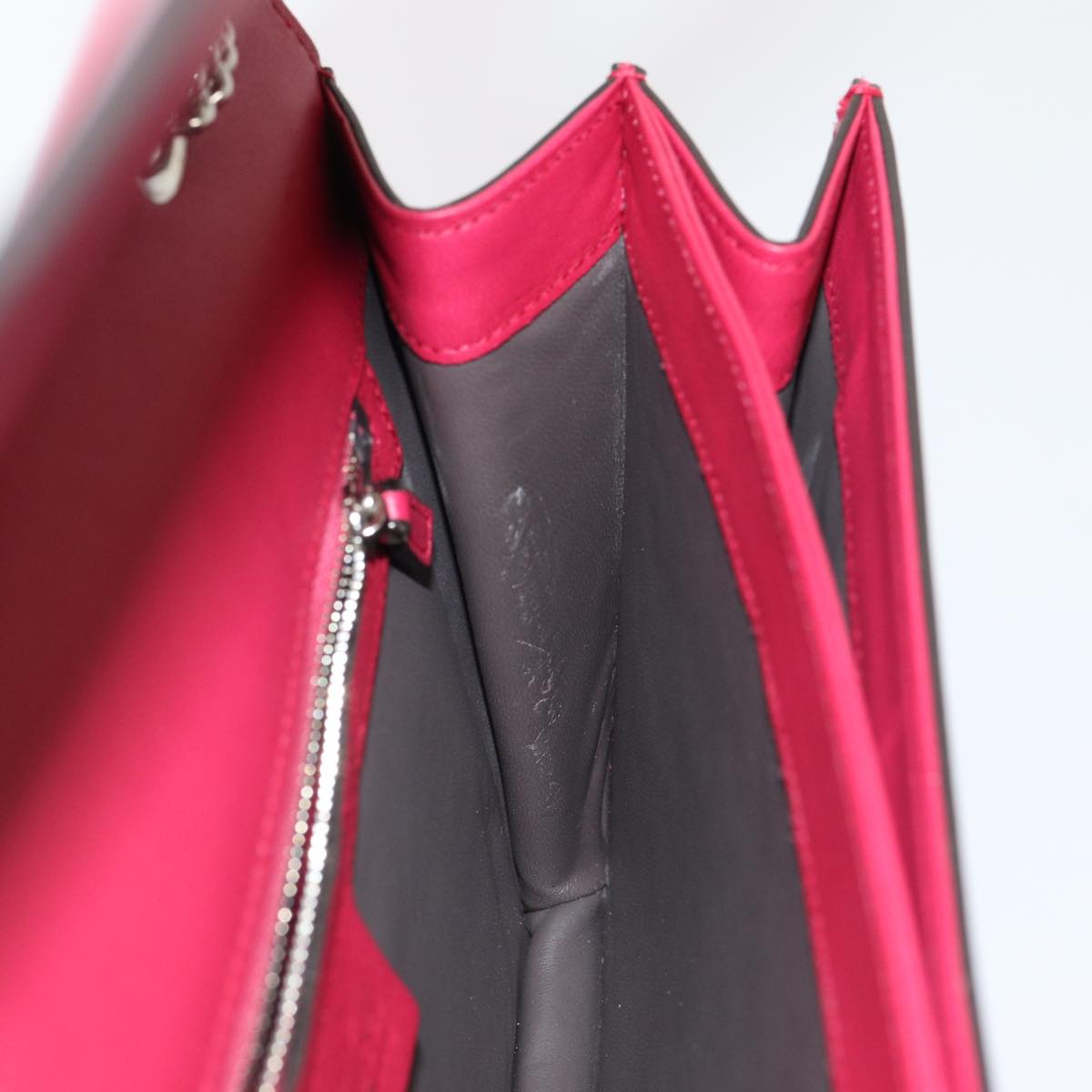 GUCCI Interlocking Chain Shoulder Bag Enamel Pink 387606 yk14089