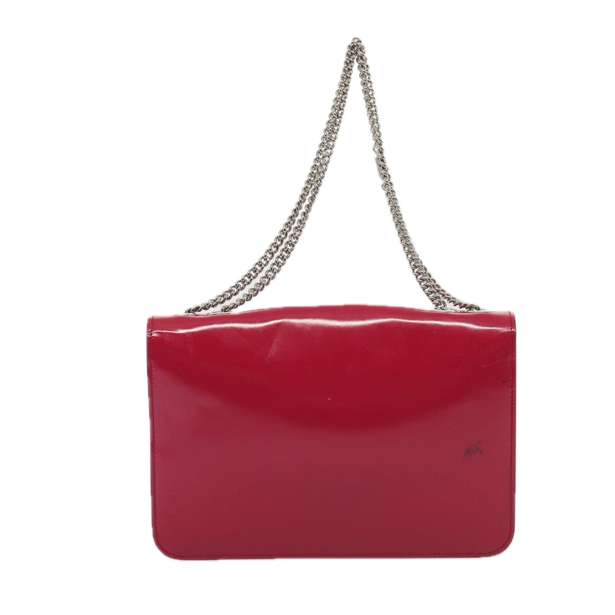 GUCCI Interlocking Chain Shoulder Bag Enamel Pink 387606 yk14089