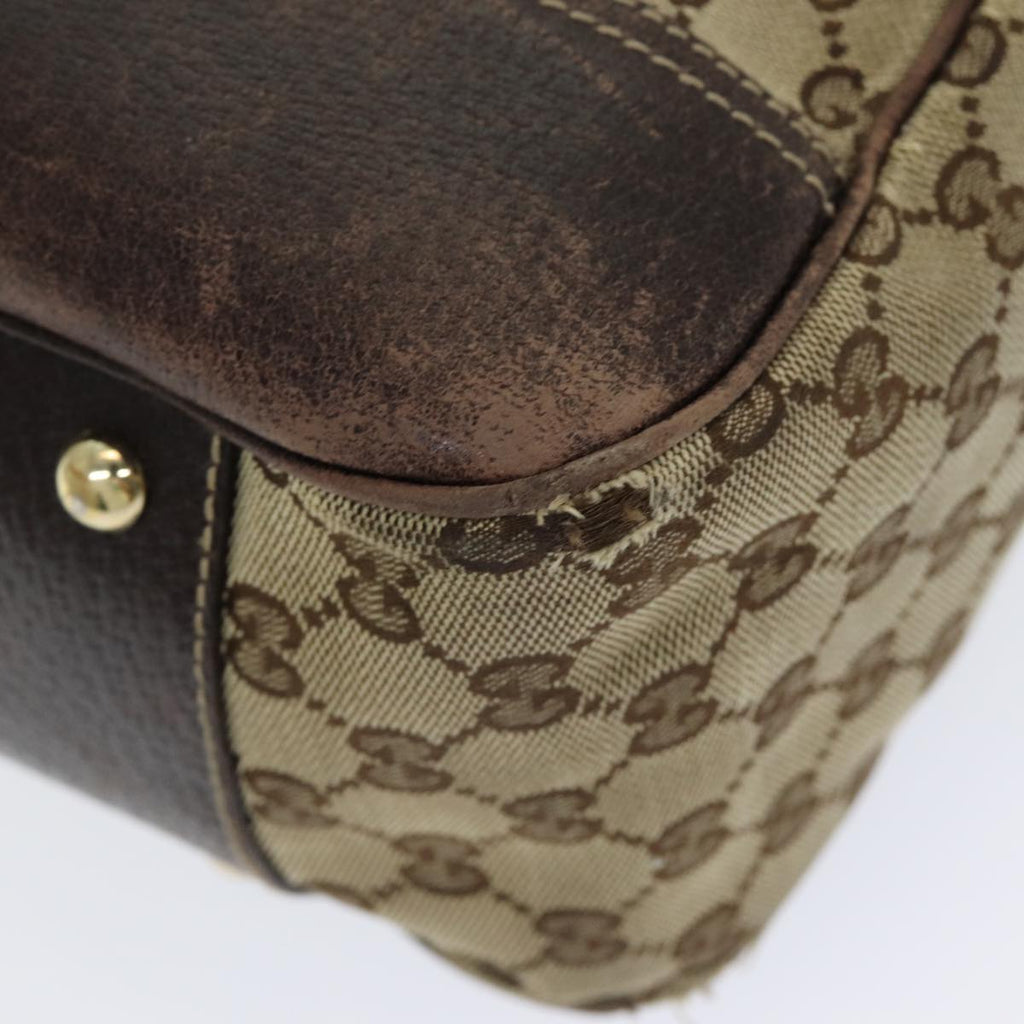 GUCCI GG Canvas Web Sherry Line Tote Bag Beige Red Green 161719 yk14102