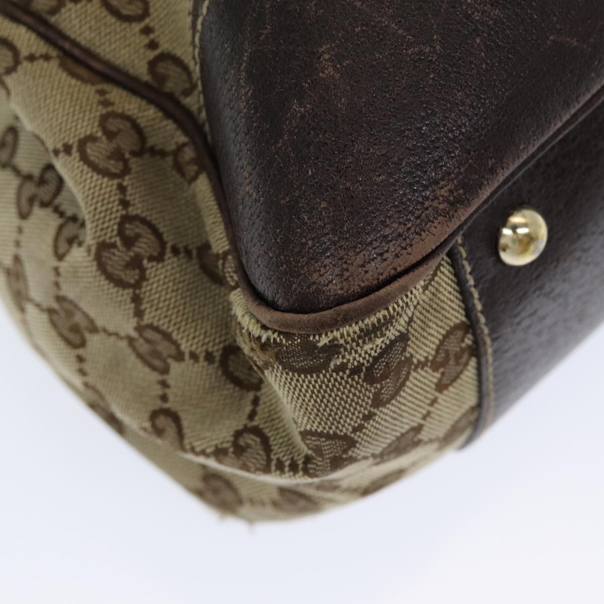GUCCI GG Canvas Web Sherry Line Tote Bag Beige Red Green 161719 yk14102