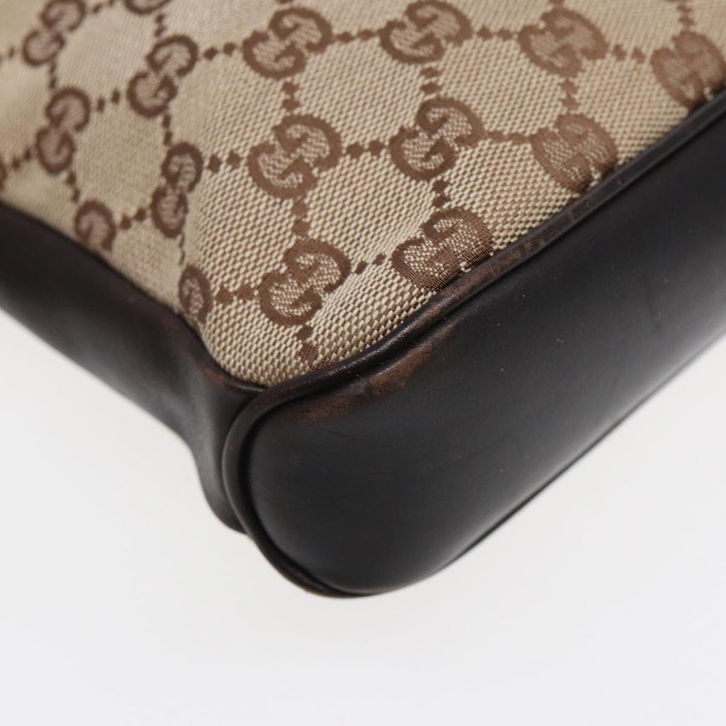 GUCCI GG Canvas Shoulder Bag PVC Leather Beige 109106 203998 yk14127