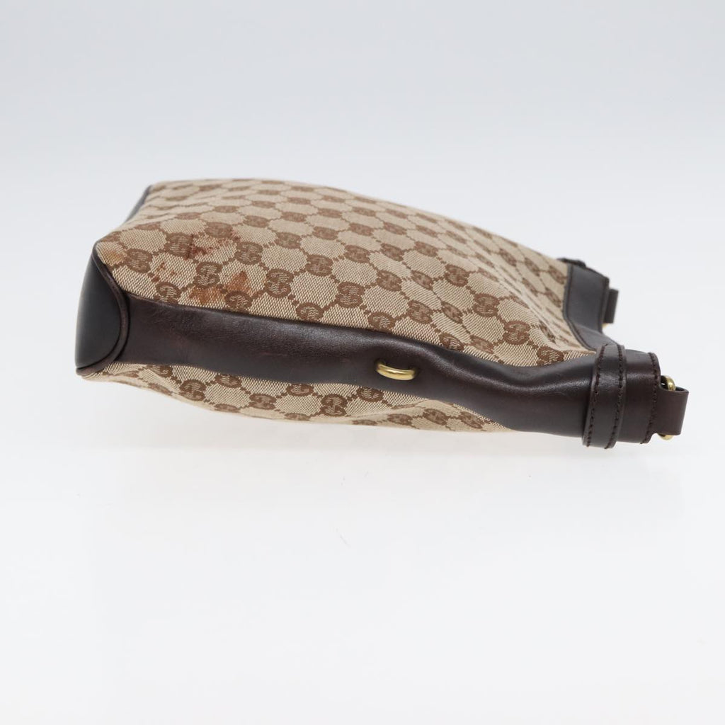 GUCCI GG Canvas Shoulder Bag PVC Leather Beige 109106 203998 yk14127