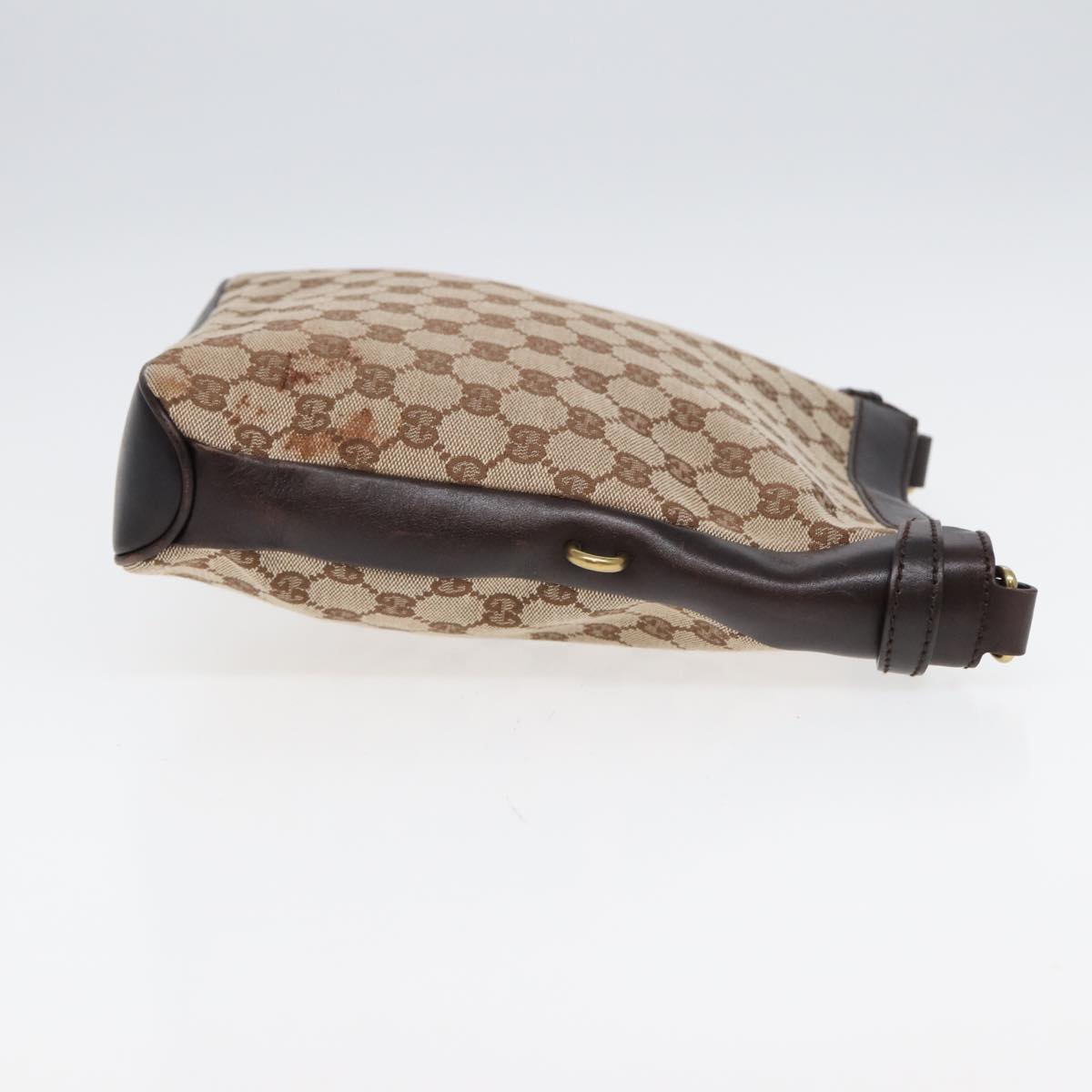 GUCCI GG Canvas Shoulder Bag PVC Leather Beige 109106 203998 yk14127