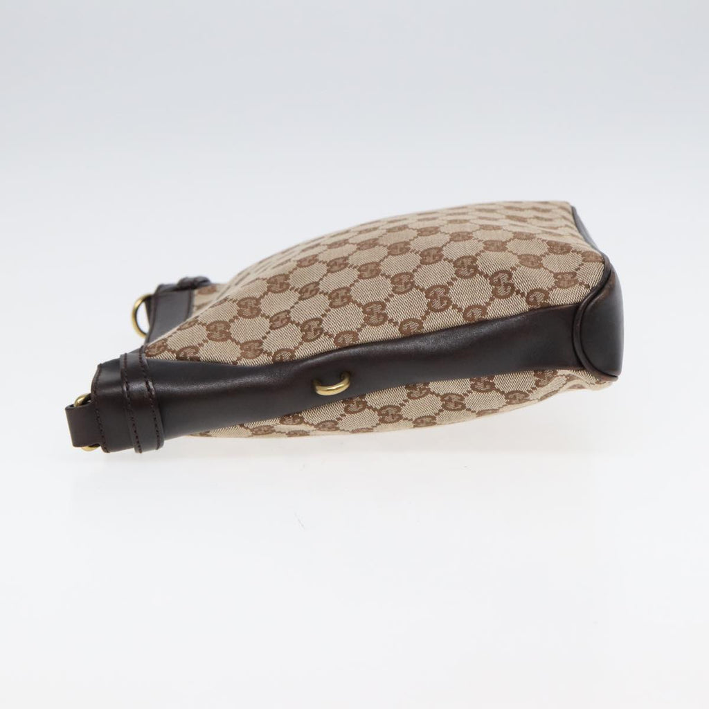 GUCCI GG Canvas Shoulder Bag PVC Leather Beige 109106 203998 yk14127