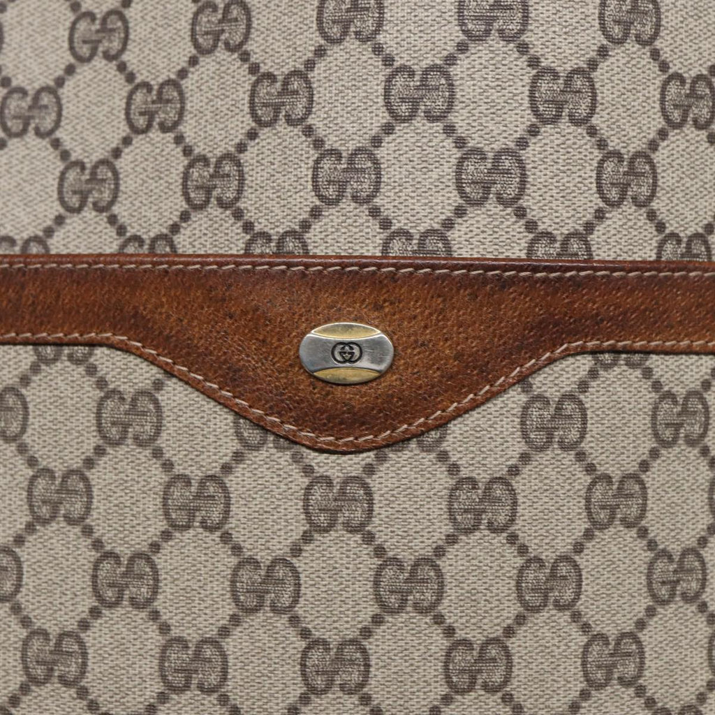 GUCCI GG Supreme Web Sherry Line Tote Bag PVC Beige Red 39 002 4487 yk14141