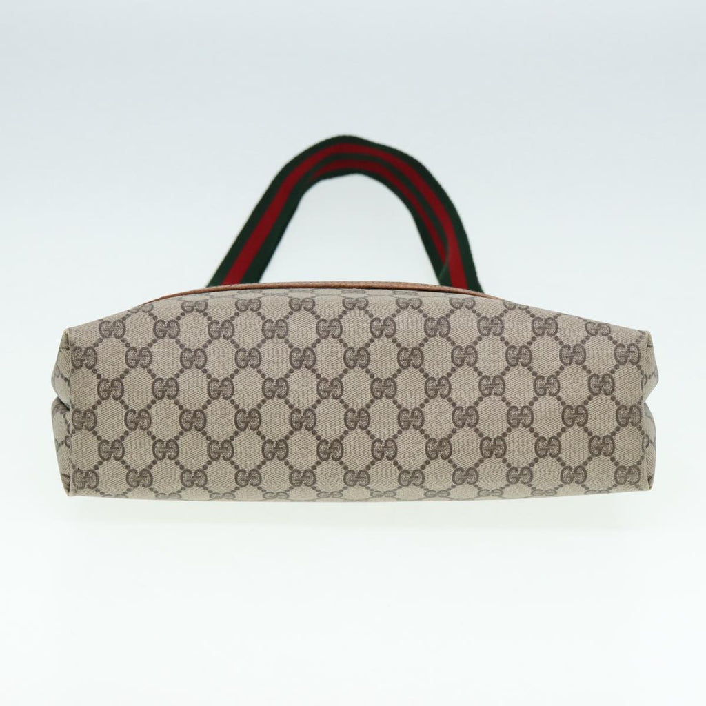 GUCCI GG Supreme Web Sherry Line Tote Bag PVC Beige Red 39 002 4487 yk14141