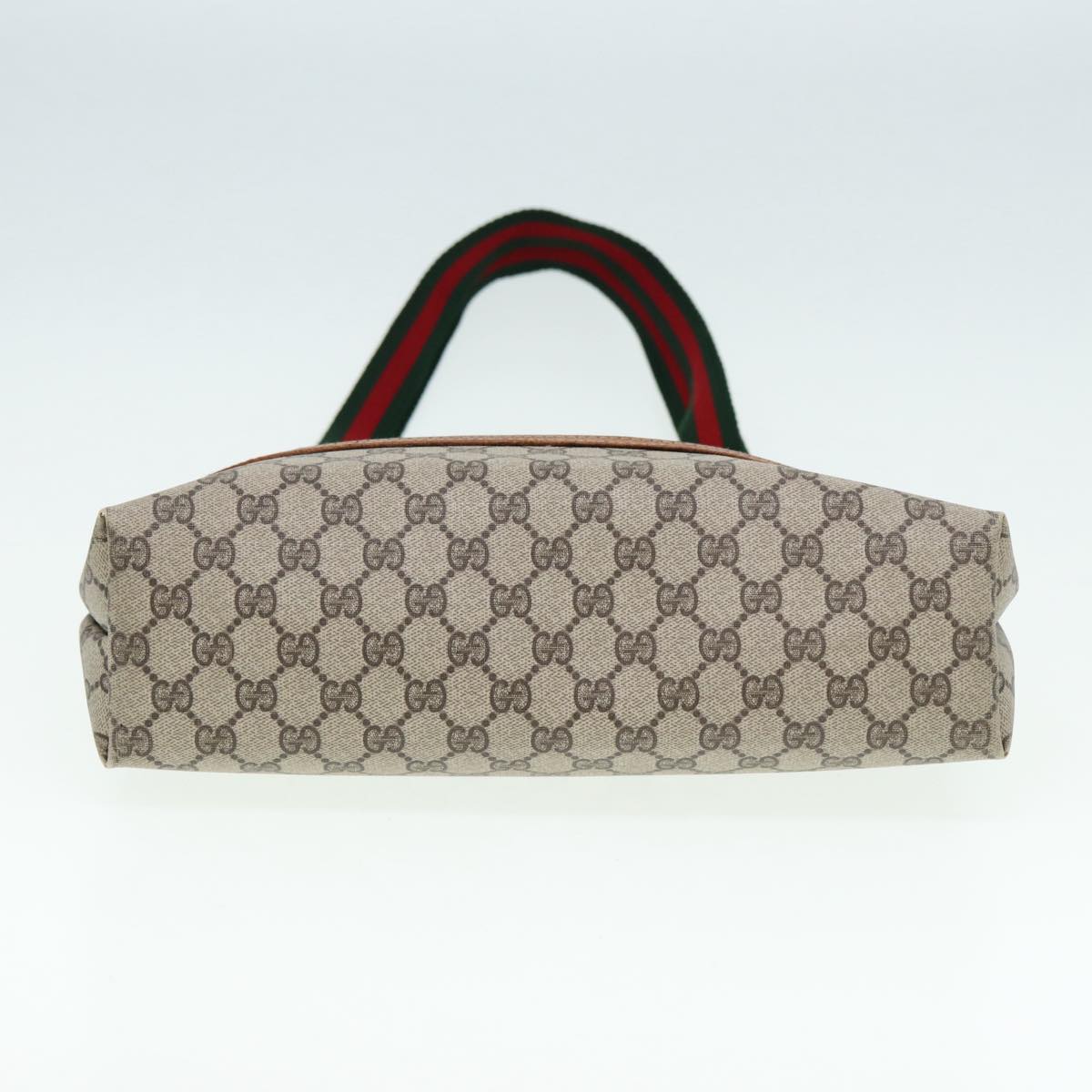 GUCCI GG Supreme Web Sherry Line Tote Bag PVC Beige Red 39 002 4487 yk14141