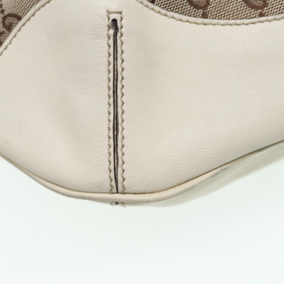 GUCCI GG Canvas Bamboo Hand Bag Beige Gold 169976 yk14142