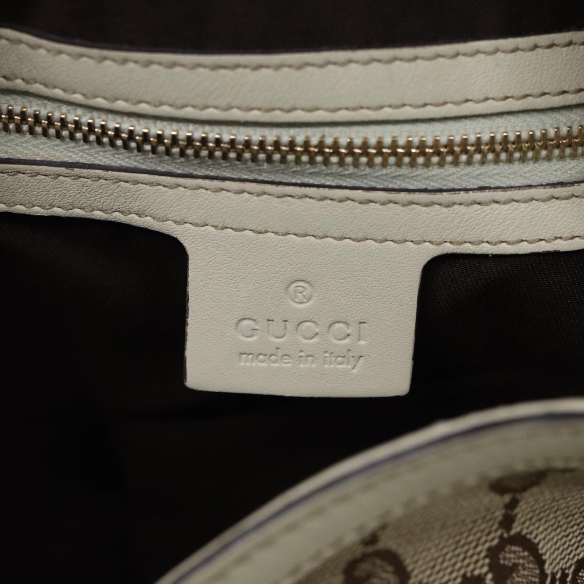 GUCCI GG Canvas Bamboo Hand Bag Beige Gold 169976 yk14142