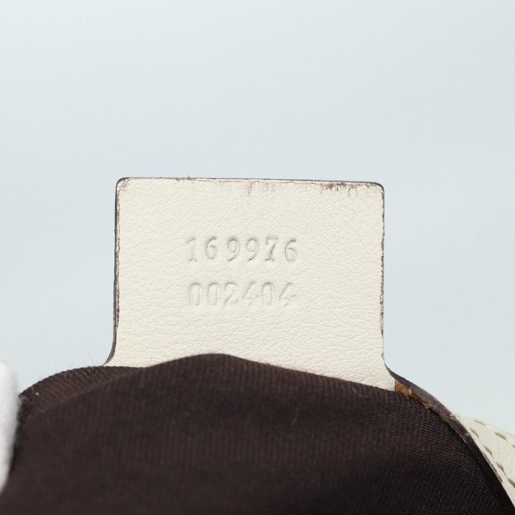 GUCCI GG Canvas Bamboo Hand Bag Beige Gold 169976 yk14142