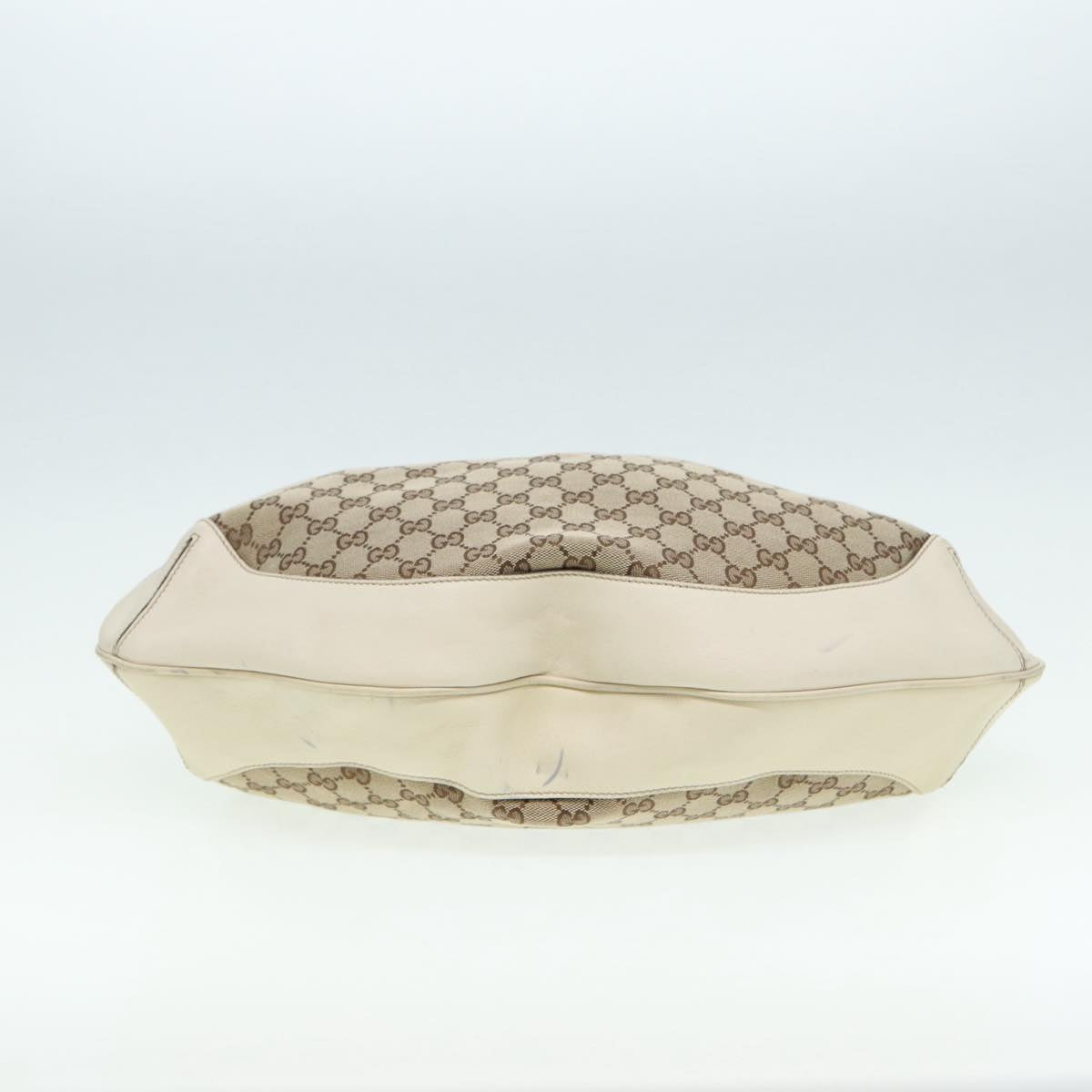 GUCCI GG Canvas Bamboo Hand Bag Beige Gold 169976 yk14142