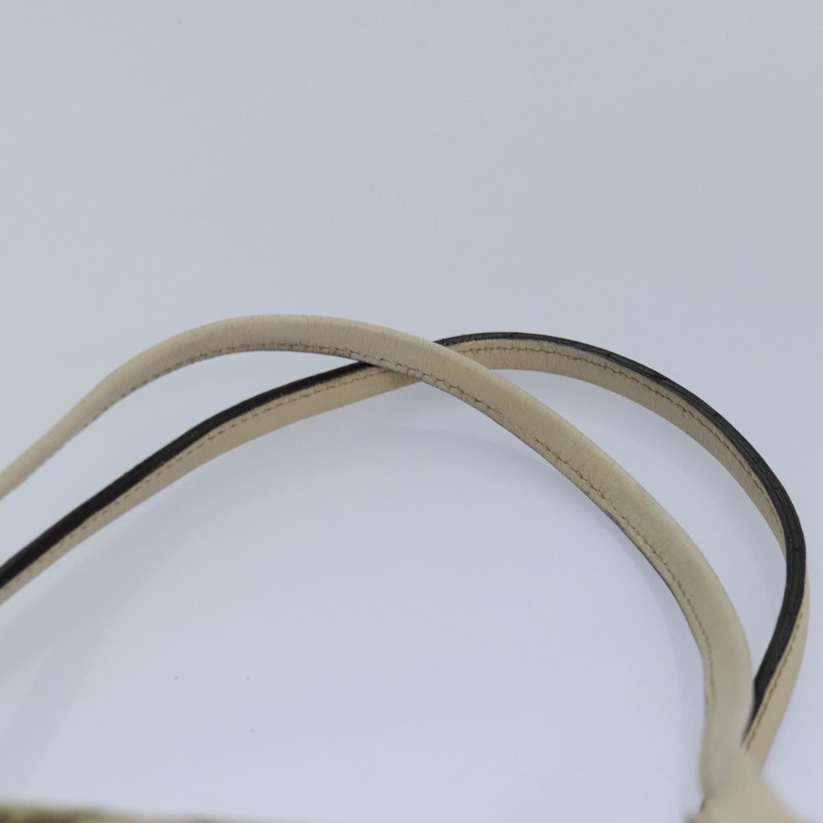 GUCCI GG Canvas Hand Bag Beige White yk14214