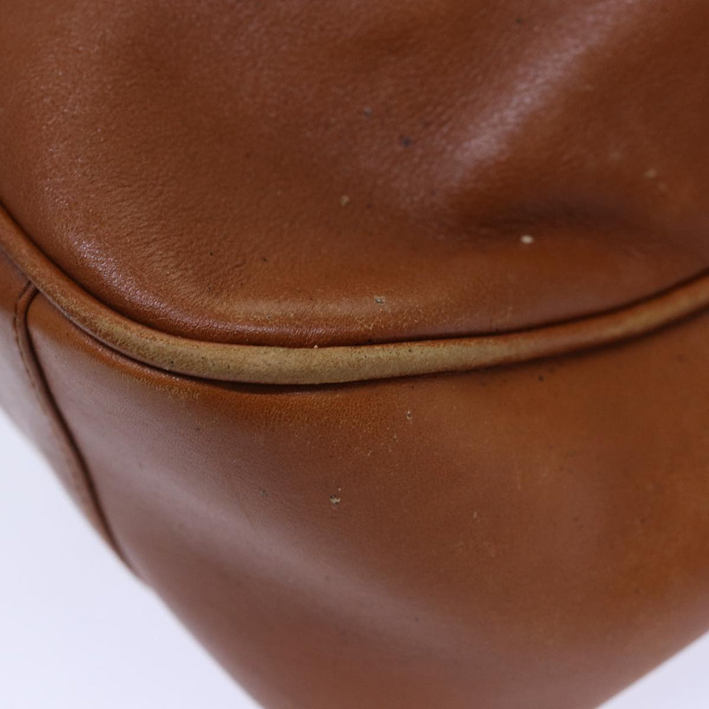GUCCI Bamboo Hand Bag Leather 2way Brown Gold 001 1705 1638 yk14231