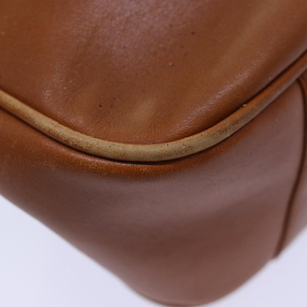 GUCCI Bamboo Hand Bag Leather 2way Brown Gold 001 1705 1638 yk14231