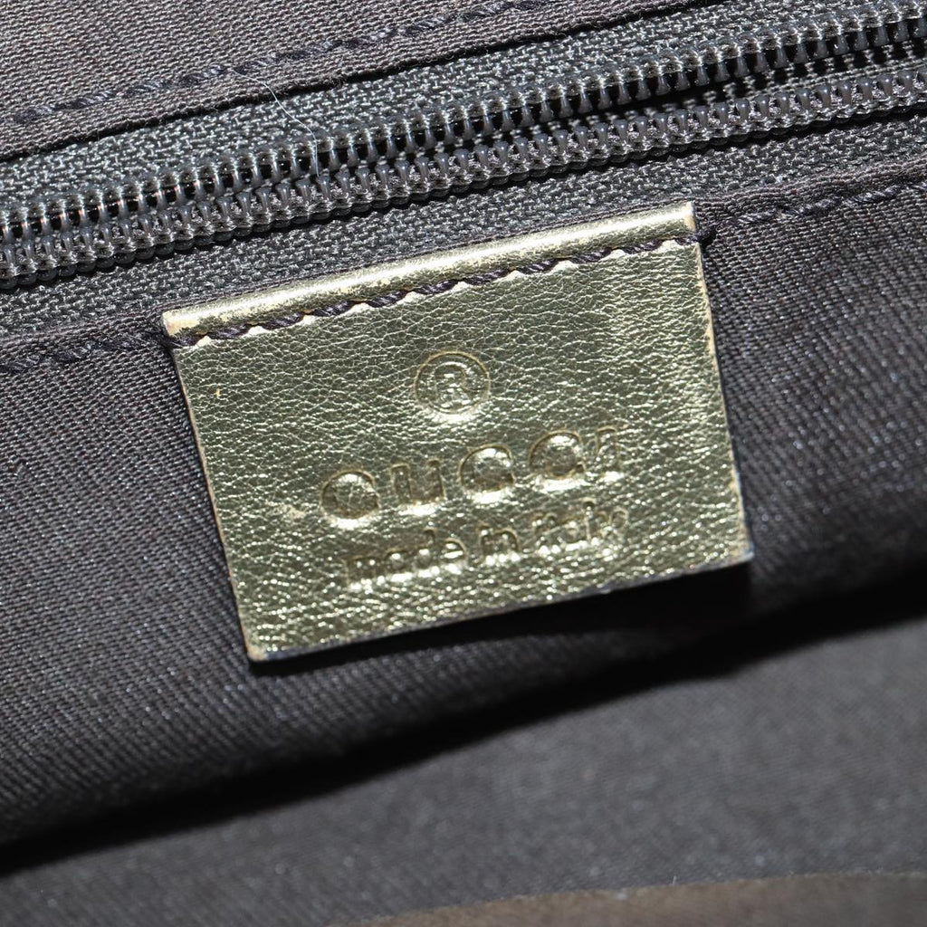 GUCCI GG Canvas Pretty Hand Bag Gold Tone Gold 161720 yk14353
