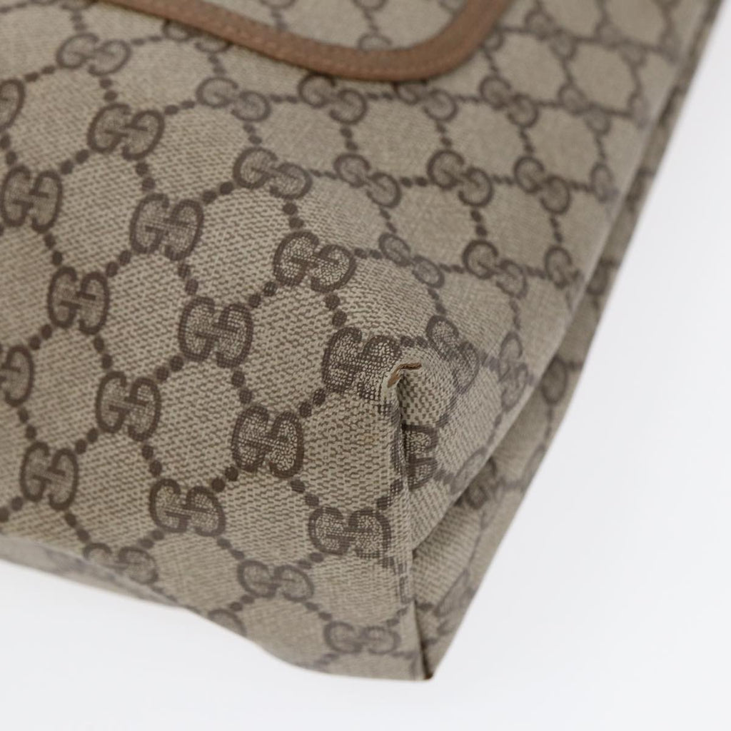 GUCCI GG Supreme Web Sherry Line Tote Bag PVC Beige Red 39 02 003 yk14357
