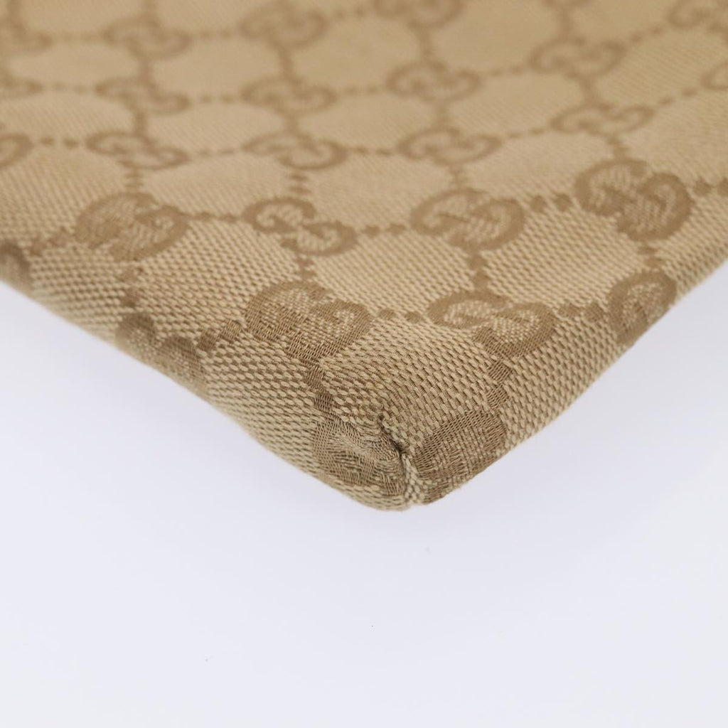 GUCCI GG Canvas Sherry Line Waist bag Beige Brown gold 28566 yk14366