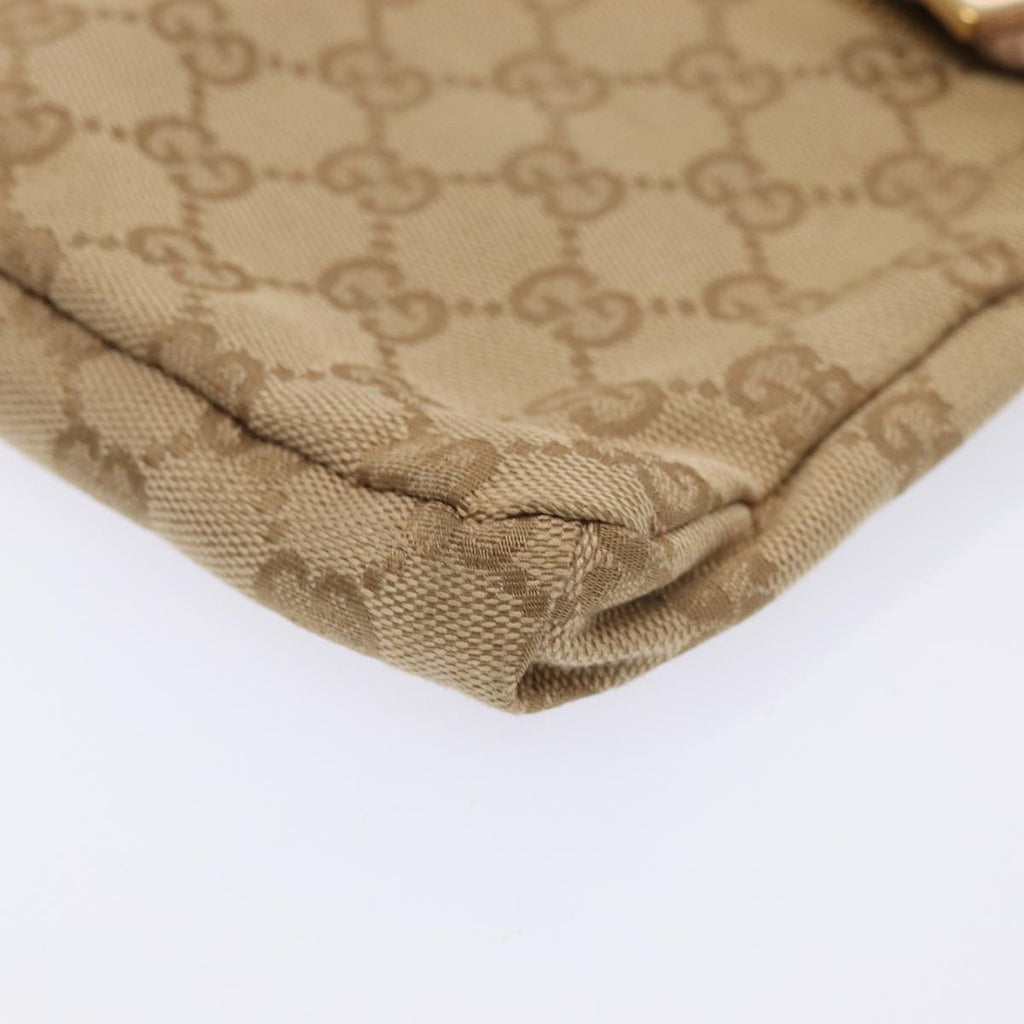 GUCCI GG Canvas Sherry Line Waist bag Beige Brown gold 28566 yk14366