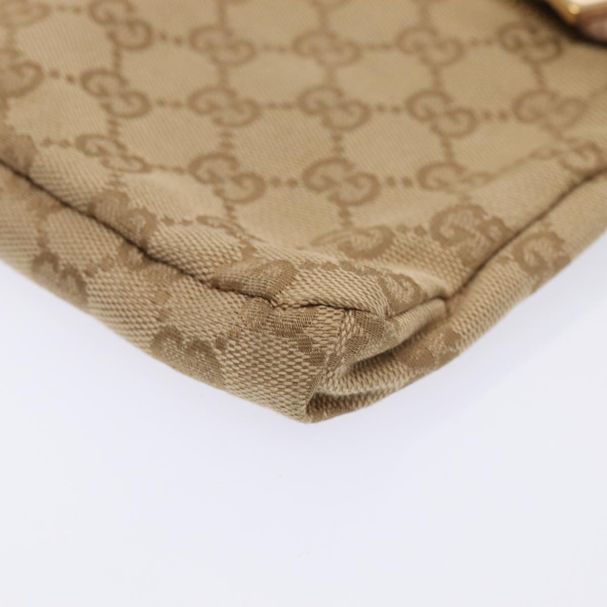 GUCCI GG Canvas Sherry Line Waist bag Beige Brown gold 28566 yk14366