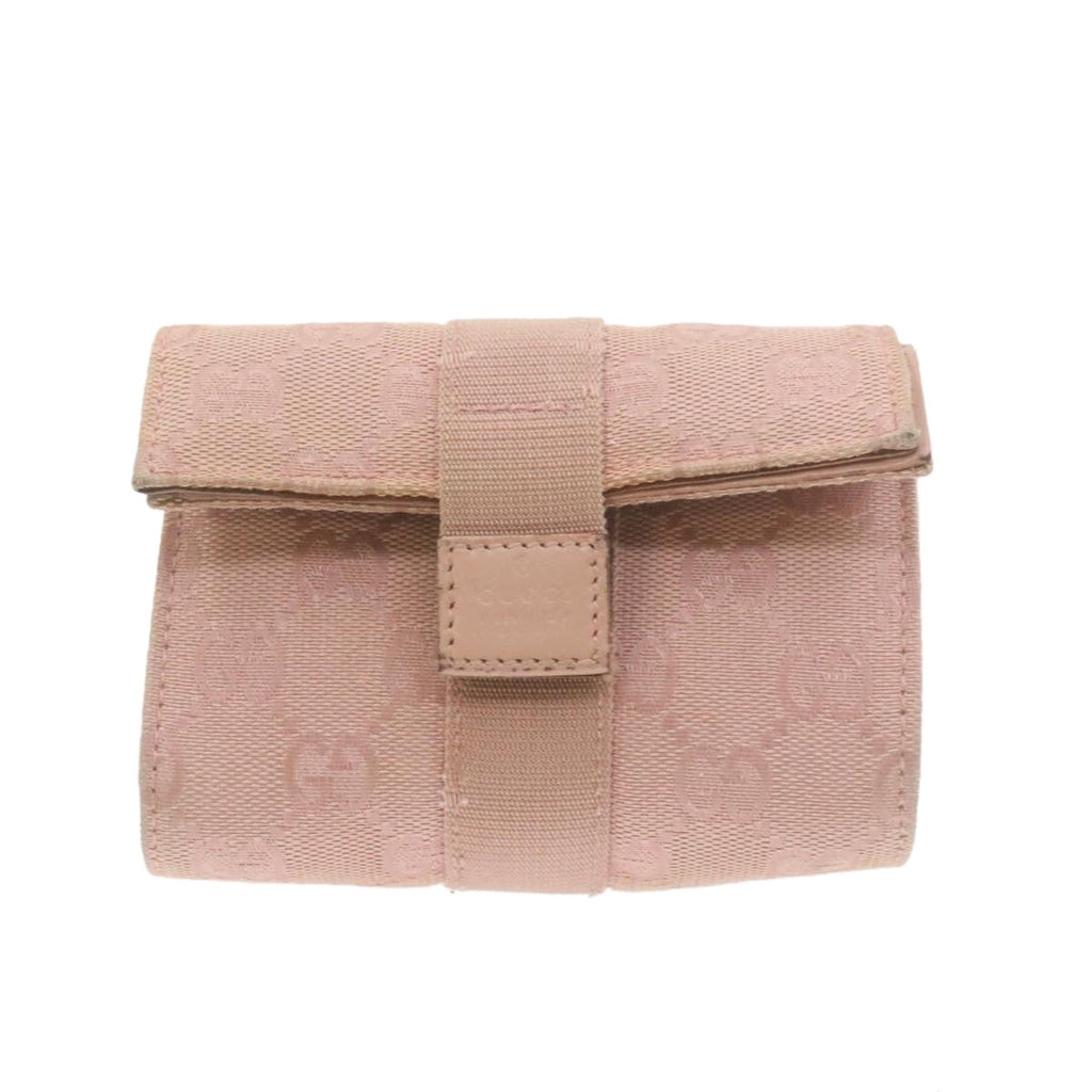 GUCCI GG Canvas Pouch Pink 0391055 yk1437
