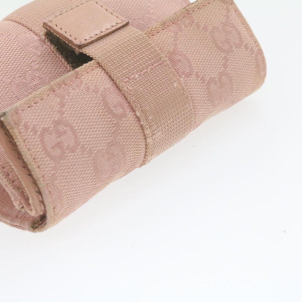 GUCCI GG Canvas Pouch Pink 0391055 yk1437