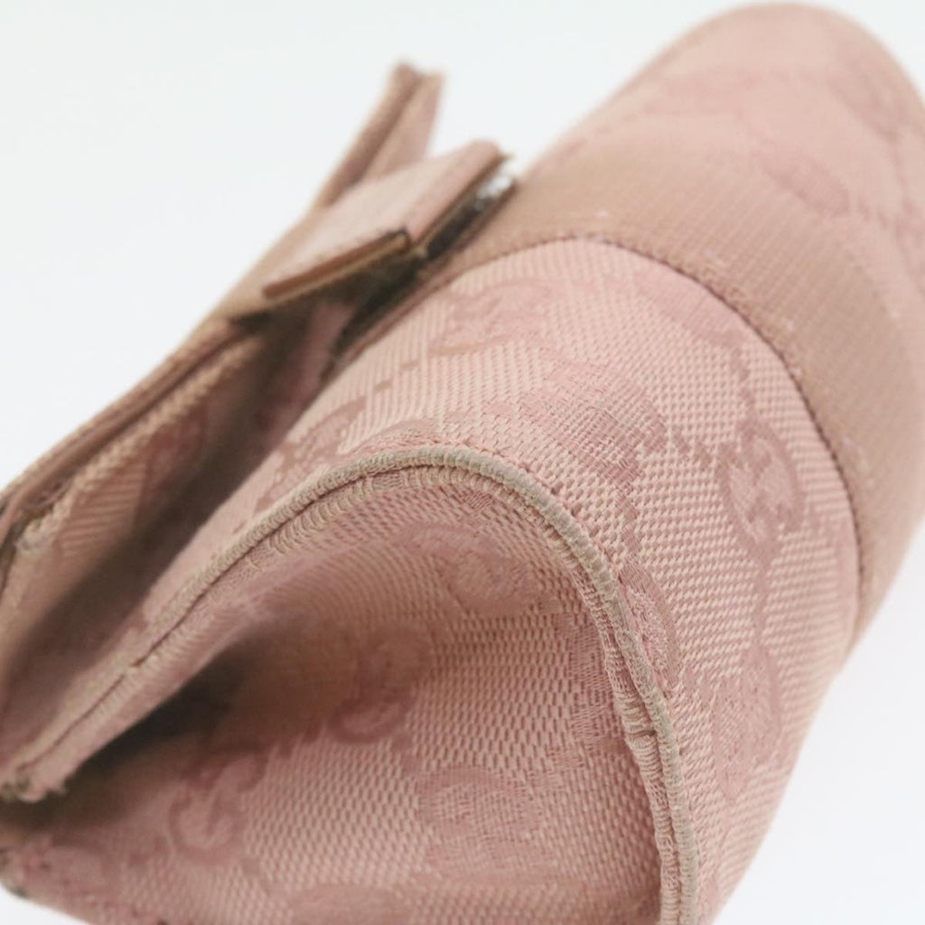 GUCCI GG Canvas Pouch Pink 0391055 yk1437