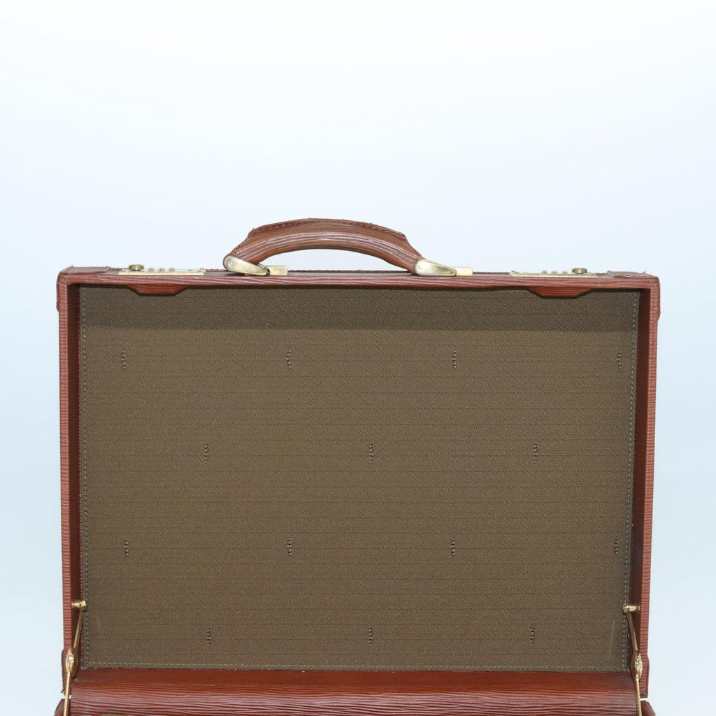 FENDI Business Bag Leather Brown yk14372