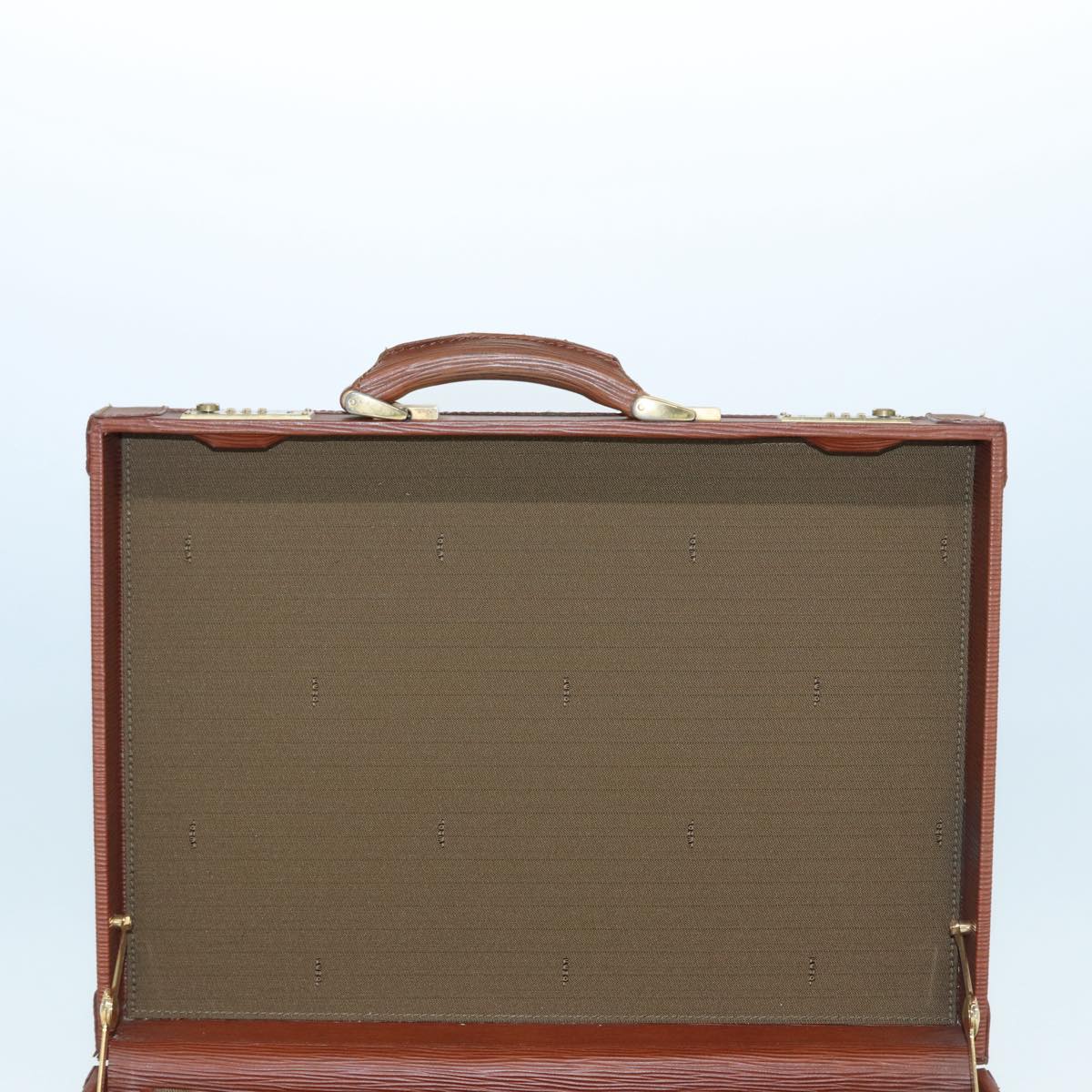 FENDI Business Bag Leather Brown yk14372