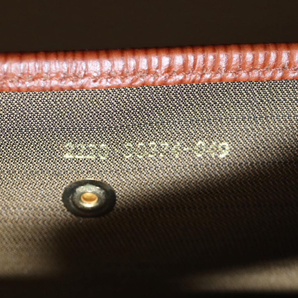 FENDI Business Bag Leather Brown yk14372