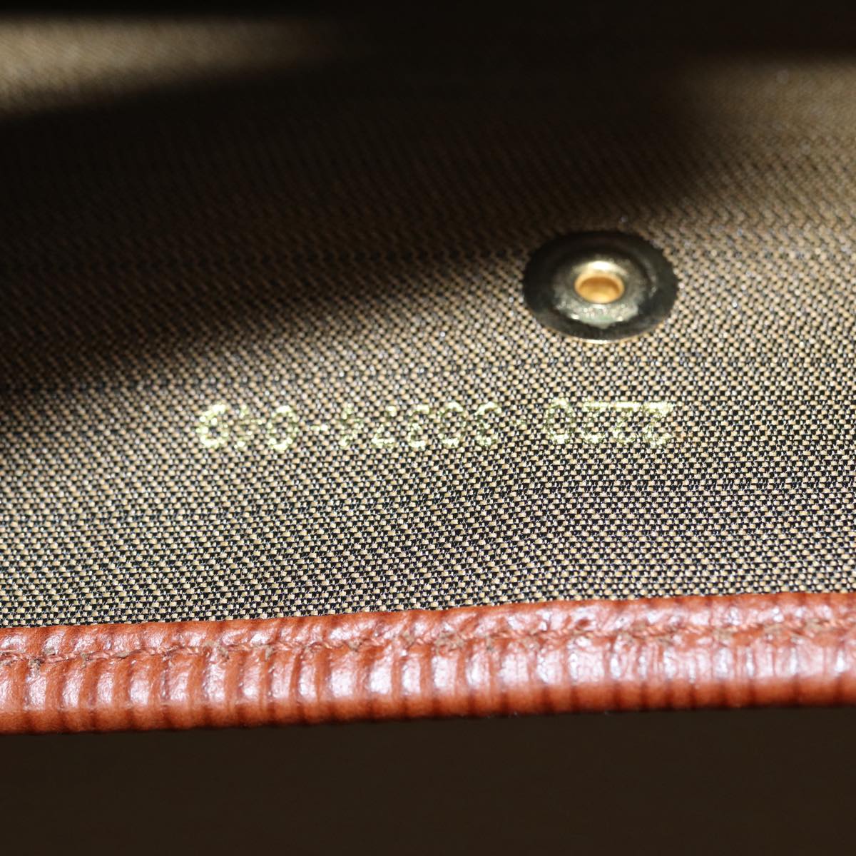 FENDI Business Bag Leather Brown yk14372