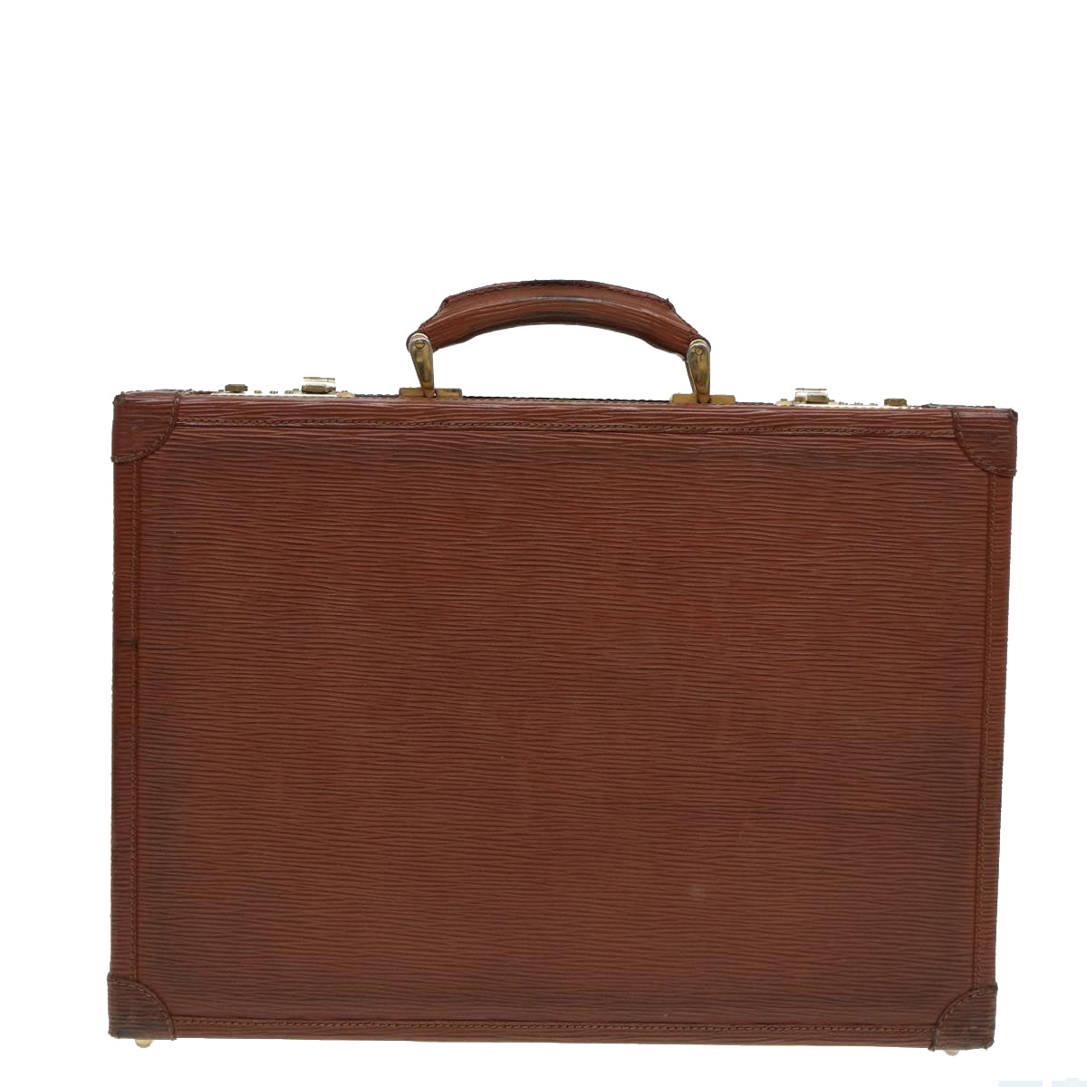 FENDI Business Bag Leather Brown yk14372